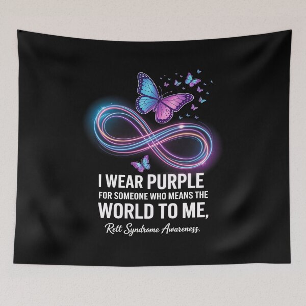 Item preview, I Wear Purple Rett Syndrome Awareness designed and sold by grounabslaninal.