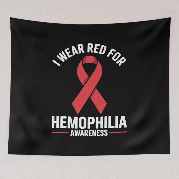 Item preview, I wear Red for Hemophilia Awareness designed and sold by grounabslaninal.