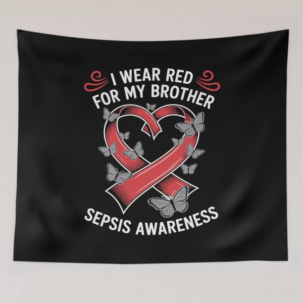 Item preview, I Wear Red For My Brother Sepsis Awareness designed and sold by grounabslaninal.