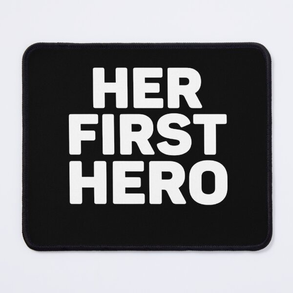 Item preview, Her First Hero - Minimalist Father's Day Typography designed and sold by haitrieuic96.