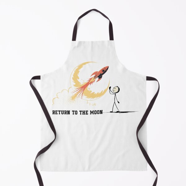 Item preview, Back To The Moon Rocket Launch Retro Space designed and sold by QuiteOrbit.