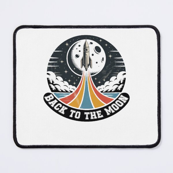 Item preview, Vintage Space Mission Rocket Graphic designed and sold by QuiteOrbit.