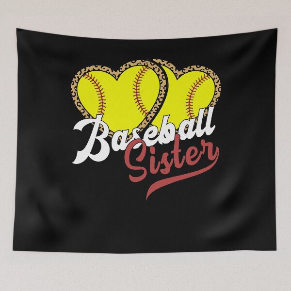 Item preview, Baseball Sister Leopard Heart Design designed and sold by KIROSALS.