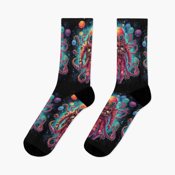 Item preview, Astronaut Octopus | Colorful Cosmic Explorer designed and sold by Hipatye26.
