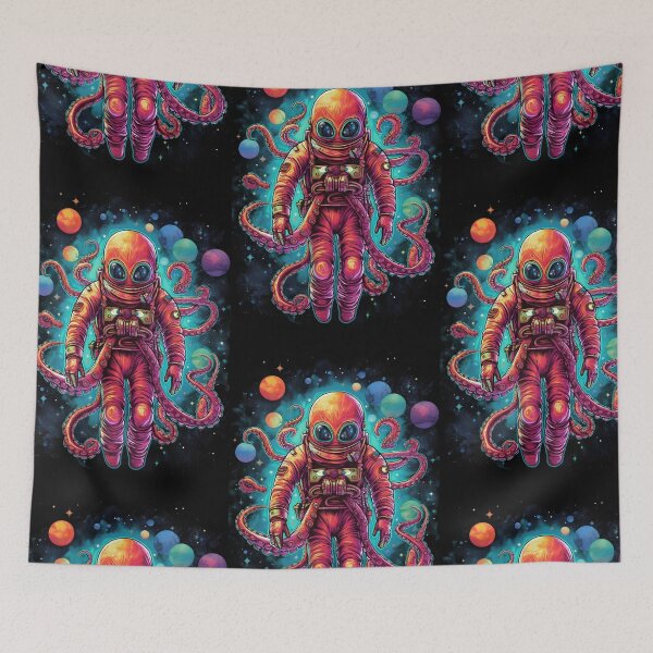 Item preview, Astronaut Octopus | Colorful Cosmic Explorer designed and sold by Hipatye26.