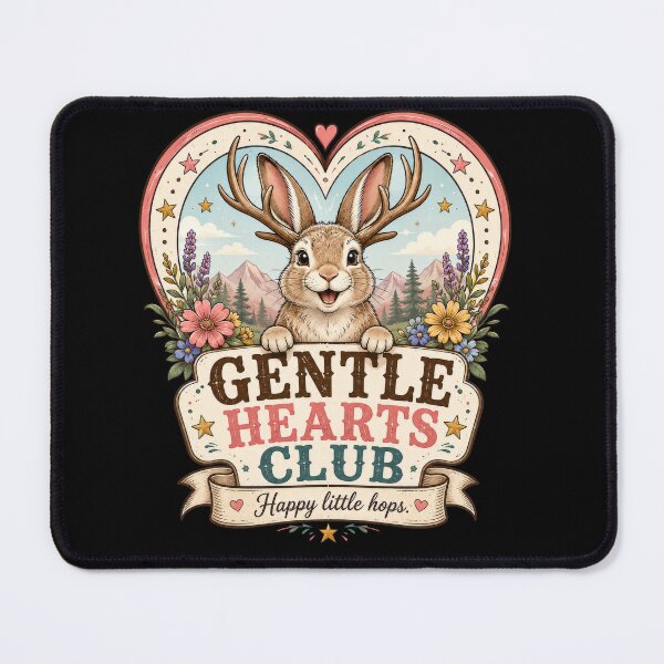 Item preview, Gentle Hearts Club Jackalope Happy Little Hops designed and sold by HappyStimsCo.