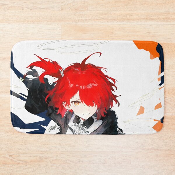 Item preview, Exusiai Arknights Prelude Dawn Red Hair Action Angel designed and sold by PMartistStudio.