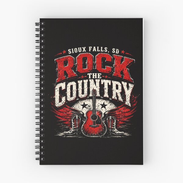 Artikelvorschau, Design des Rock- und Country-Musikfestivals in Sioux Falls, South Dakota entworfen und verkauft von Combat Skies.
