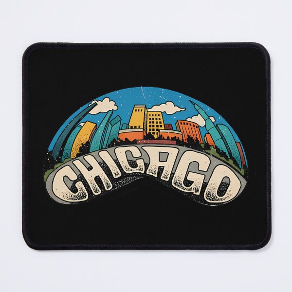 Item preview, Chicago Skyline Vintage Retro City Illustration designed and sold by Andruzito.