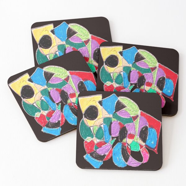 Item preview, Abstract Collision HSL Alpha colorful geometric abstract design designed and sold by SmashingDeals.