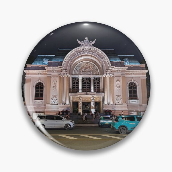 Item preview, Saigon Opera House at Night - Ho Chi Minh City Lights | Vietnam French Colonial Art designed and sold by Ross.A.Campbell.