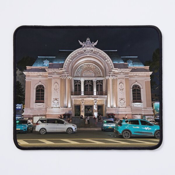 Item preview, Saigon Opera House at Night - Ho Chi Minh City Lights | Vietnam French Colonial Art designed and sold by Ross.A.Campbell.