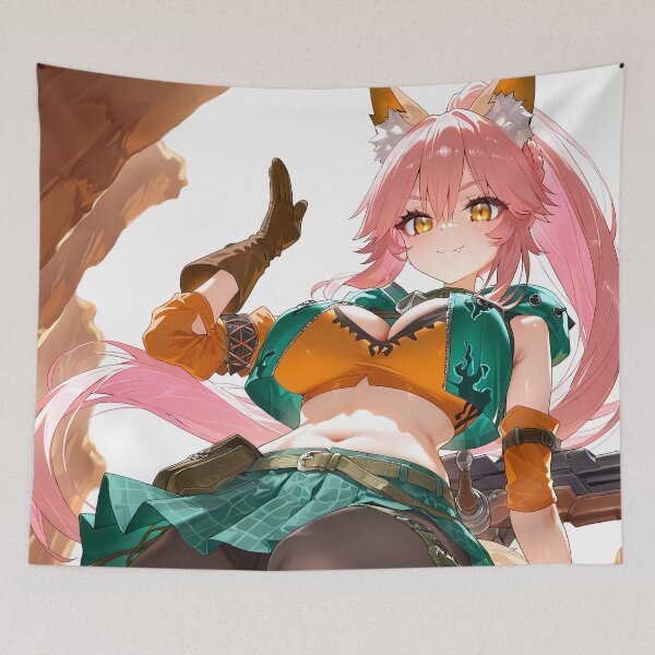 Item preview, Tamamo no Mae Fate Grand Order Sunlit Canyon Fox Pose designed and sold by PMartistStudio.