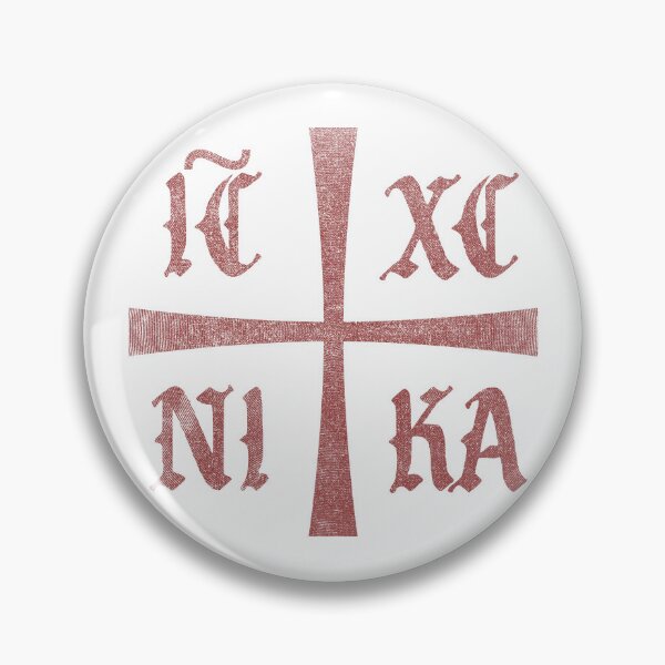 Item preview, ICXC NIKA Orthodox Christian Cross Ancient Christianity Red designed and sold by LIBERTYMODE.