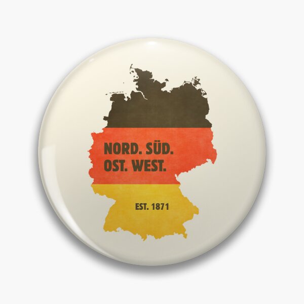 Item preview, Germany Map Flag Nord Sud Ost West Vintage Est 1871 designed and sold by AVNGR-Design.