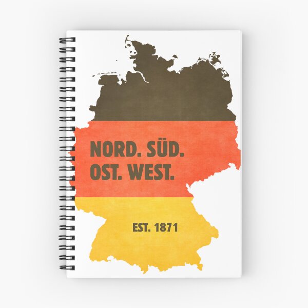 Item preview, Germany Map Flag Nord Sud Ost West Vintage Est 1871 designed and sold by AVNGR-Design.