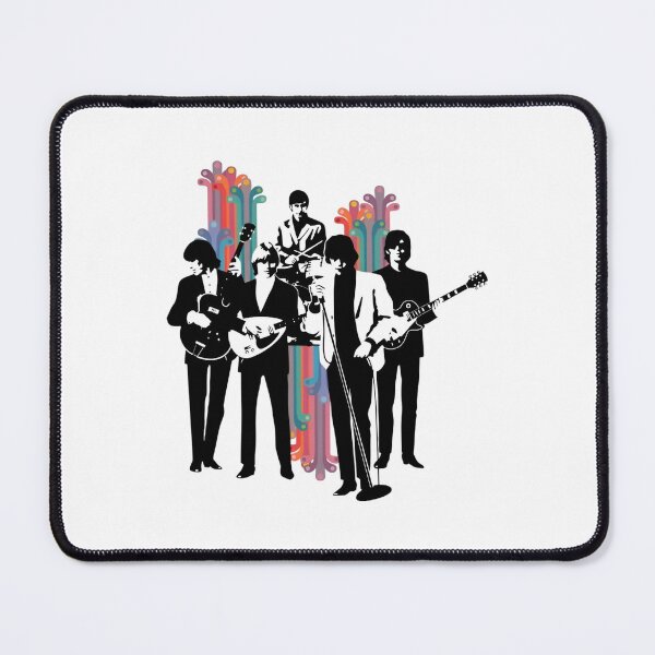 Item preview, Retro Rock Band Psychedelic Silhouette Art designed and sold by Sunnay1989.