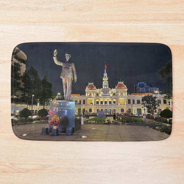 Item preview, Ho Chi Minh Statue at Night - Nguyen Hue Walking Street | Saigon City, Vietnam Lights Art designed and sold by Ross.A.Campbell.