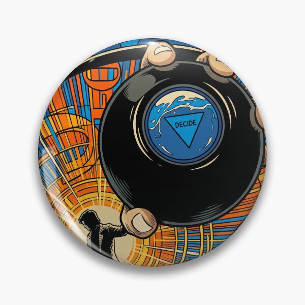 Item preview, Retro Decide Magic Fortune Ball Surreal Portal Art designed and sold by Brilleking.