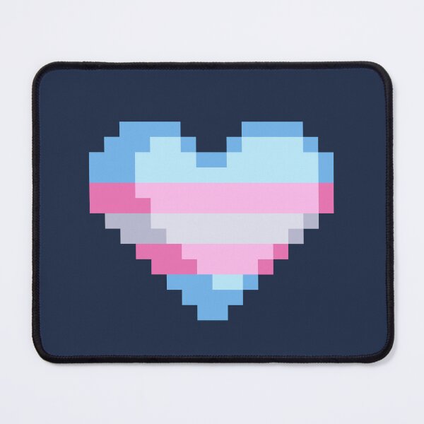 Item preview, Pixel Trans Flag Heart designed and sold by rafagars.