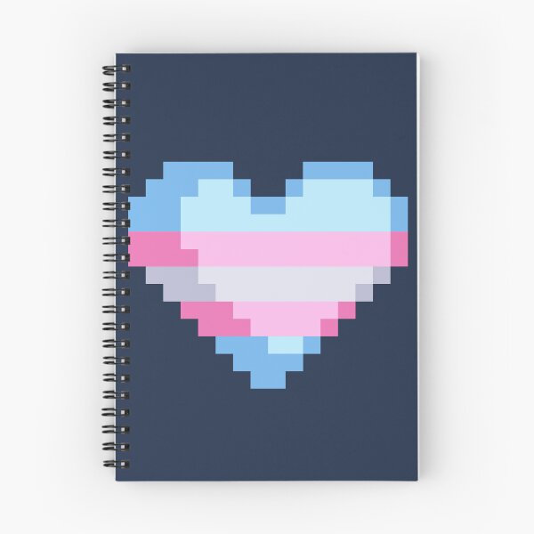 Artikelvorschau, Pixel Trans Flag Heart entworfen und verkauft von rafagars.