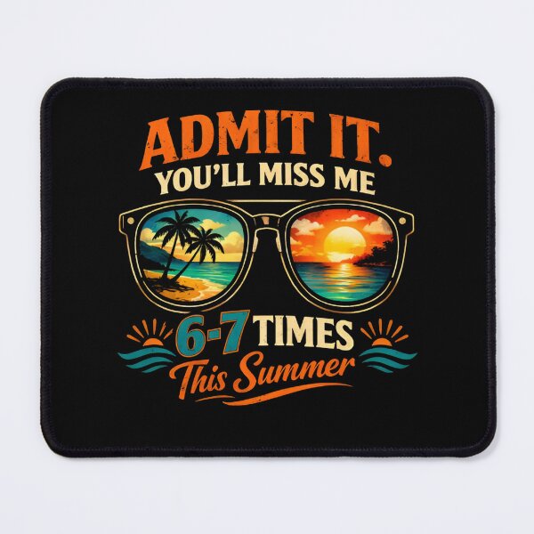 Item preview, Admit It You’ll Miss Me 6-7 Times This Summer Holiday Retro Beach designed and sold by Zizo-DR44.