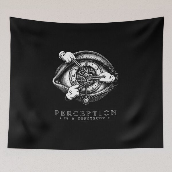 Item preview, Perception Is a Construct Surreal Eye Clockwork Philosophy T-Shirt designed and sold by ThreadTheory976.