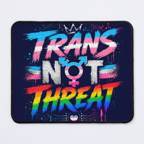 Item preview, TRANS NOT THREAT designed and sold by HorrorInkStudio.