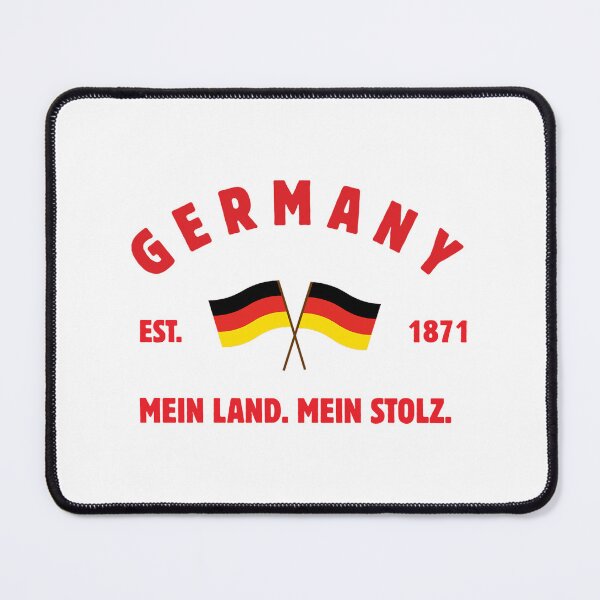 Artikelvorschau, Deutschland Mein Land Mein Stolz gekreuzte Flaggen Est 1871 entworfen und verkauft von AVNGR-Design.