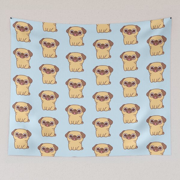 Item preview, Cute Seated Fawn Pug  designed and sold by rustydoodle.