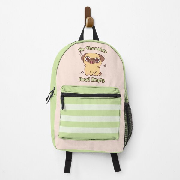 Item preview, Cute Funny Pug No Thoughts Head Empty Meme designed and sold by rustydoodle.