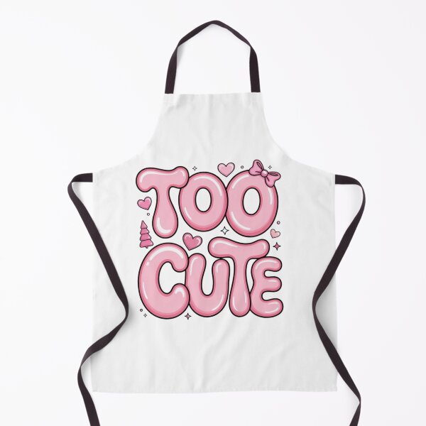 Item preview, Too Cute Pink Bubble Letter Aesthetic Design | Kawaii Y2K Girly Typography designed and sold by Pinpondesigns.