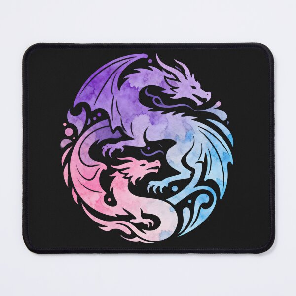 Item preview, Romantasy Watercolor Dragons Celestial Bookish Art designed and sold by auxincaftan0o.