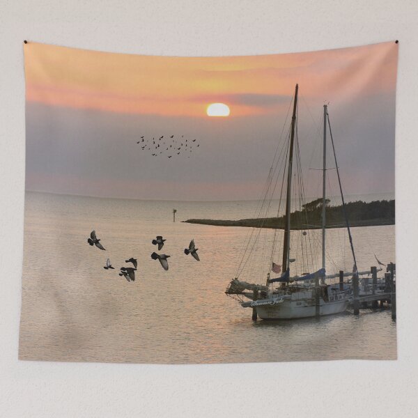 Item preview, Harbor Waterfront ~ Misty Twilight designed and sold by SummerJade.