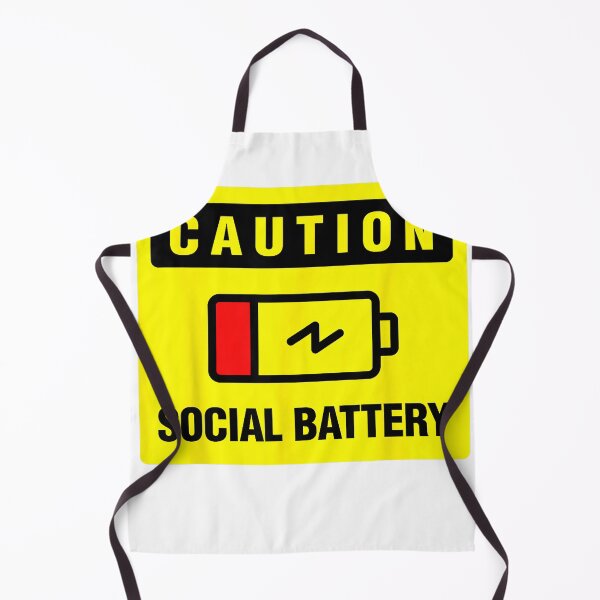 Item preview, Low Social Battery funny Warning Sign Humor Gifts T-Shirt designed and sold by RKdrawings.