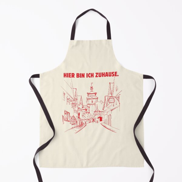 Item preview, Hier Bin Ich Zuhause Germany Old Town Red Line Art designed and sold by AVNGR-Design.