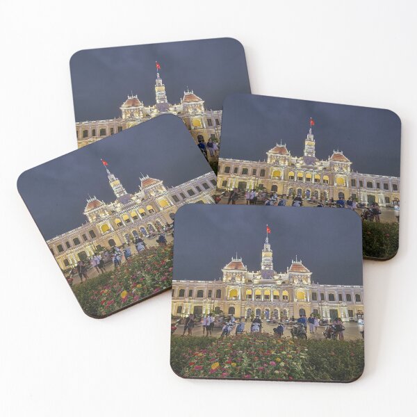 Item preview, Ho Chi Minh City Hall at Night - People's Committee Building | Saigon Cityscape designed and sold by Ross.A.Campbell.