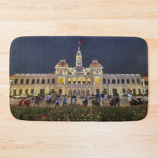 Item preview, Ho Chi Minh City Hall at Night - People's Committee Building | Saigon Cityscape designed and sold by Ross.A.Campbell.