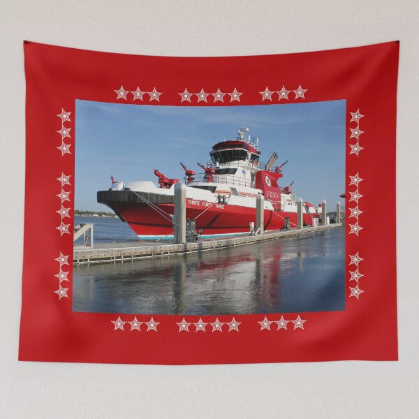 Item preview, The 343 ~ New Fireboat on Route to New York  designed and sold by SummerJade.