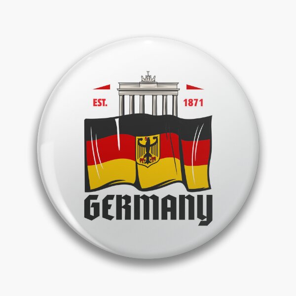 Item preview, Germany Brandenburg Gate Flag Eagle Heritage Est 1871 designed and sold by AVNGR-Design.