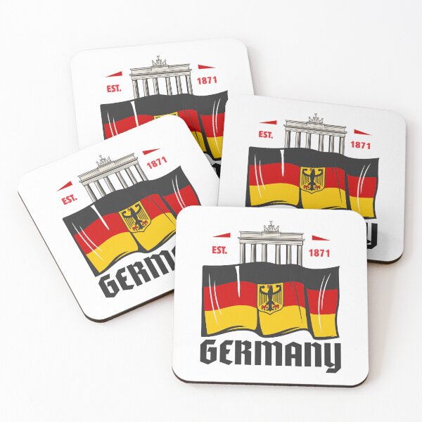 Item preview, Germany Brandenburg Gate Flag Eagle Heritage Est 1871 designed and sold by AVNGR-Design.