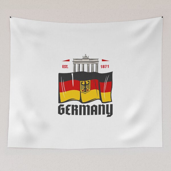 Item preview, Germany Brandenburg Gate Flag Eagle Heritage Est 1871 designed and sold by AVNGR-Design.