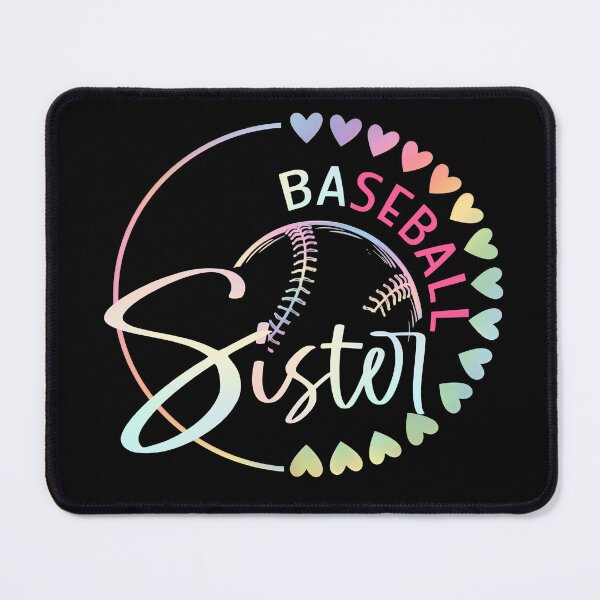Item preview, Pastel Tie Dye Baseball Sister Heart Ball designed and sold by KIROSALS.