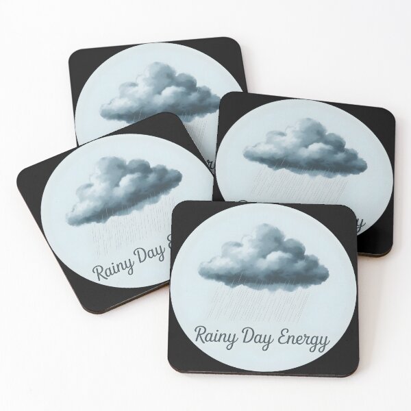 Item preview, Rainy Day Energy Cozy Weather Aesthetic Shirt designed and sold by ImaginedSpace7.