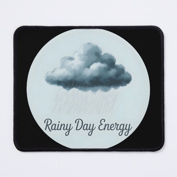 Item preview, Rainy Day Energy Cozy Weather Aesthetic Shirt designed and sold by ImaginedSpace7.