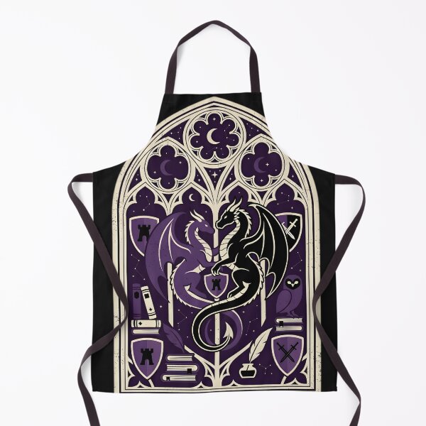 Item preview, Gothic Romantasy Dragons Stained Glass Bookish Aesthetic designed and sold by auxincaftan0o.