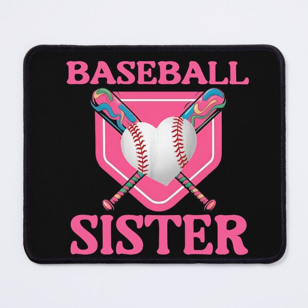 Item preview, Pink Baseball Sister Heart Bats designed and sold by KIROSALS.