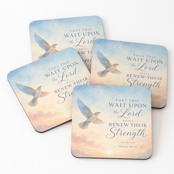 Item preview, They That Wait Upon The Lord Shall Renew Their Strength Isaiah 40:31 Watercolor designed and sold by ebocraft.