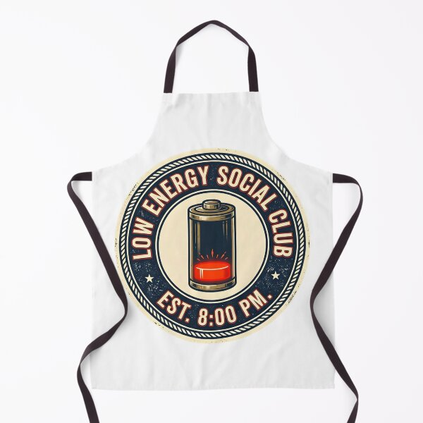 Item preview, Low Energy Social Club Funny Battery Empty Humor Long Sleeve T-Shirt designed and sold by SubStudio97.