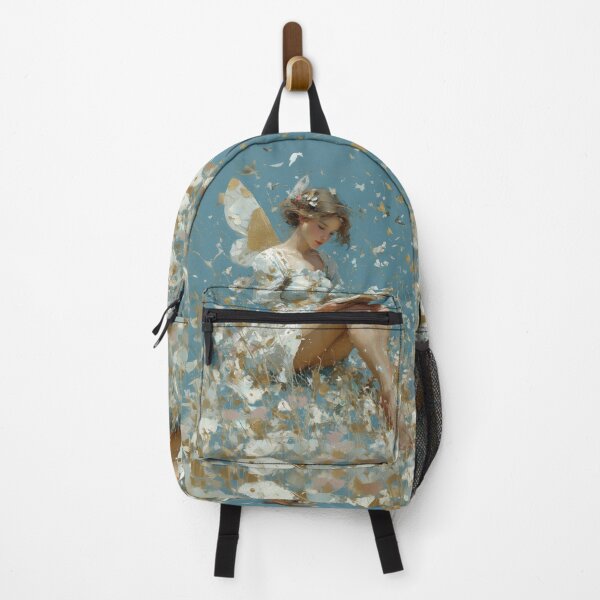 Item preview, Ethereal Fairy Reading in a Golden Meadow designed and sold by colorful-white.